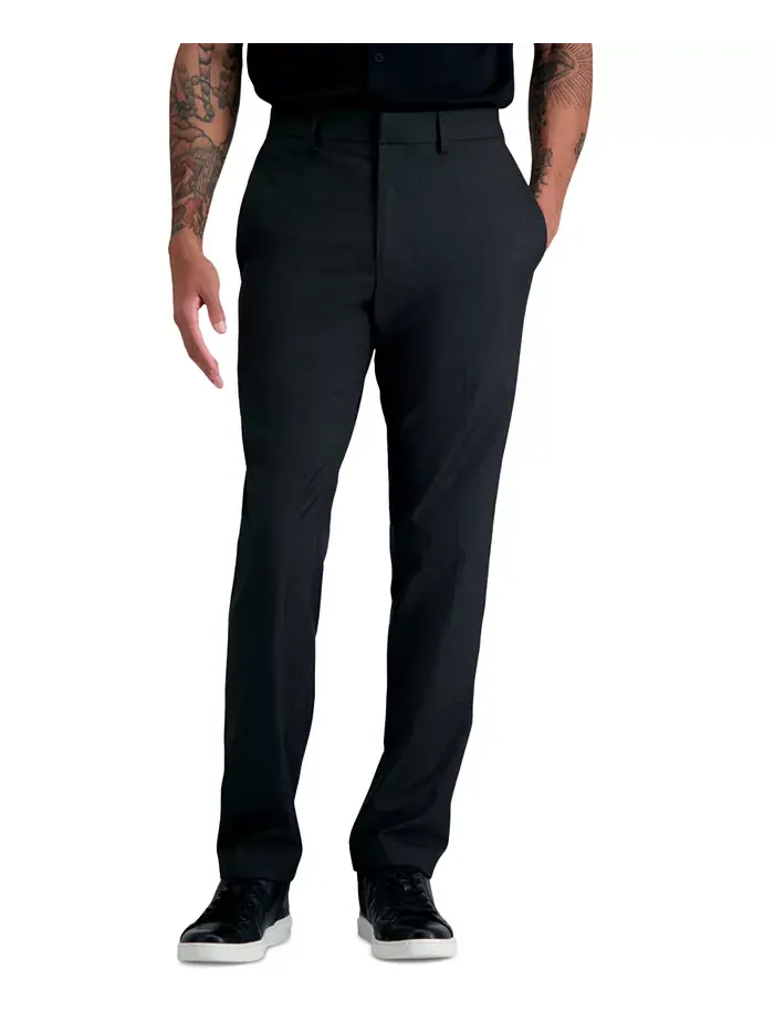 Мужские классические брюки Premium Textured Weave Slim-Fit с эффектом стрейч Kenneth Cole Reaction — изображение 2 из 8