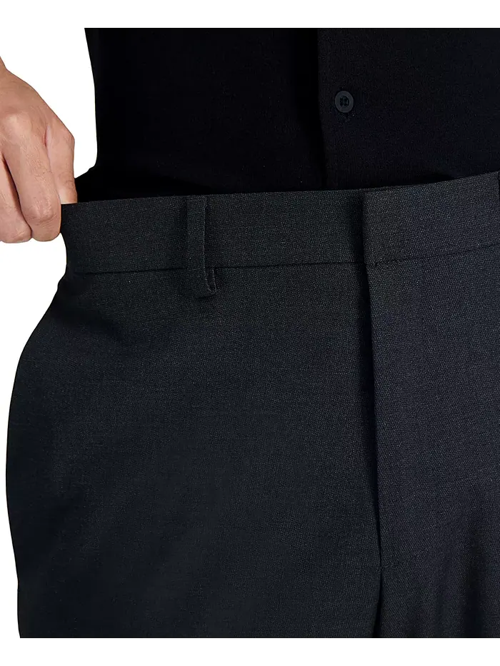 Мужские классические брюки Premium Textured Weave Slim-Fit с эффектом стрейч Kenneth Cole Reaction — изображение 6 из 8