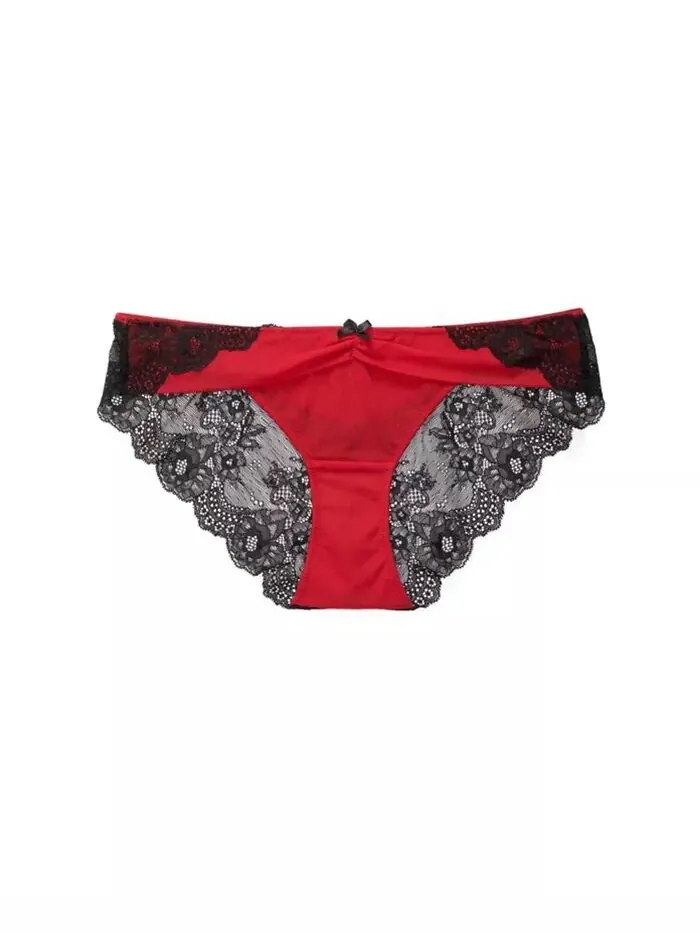 Женские трусики бикини Clairabelle Adore Me — изображение 3 из 3, темный красный
