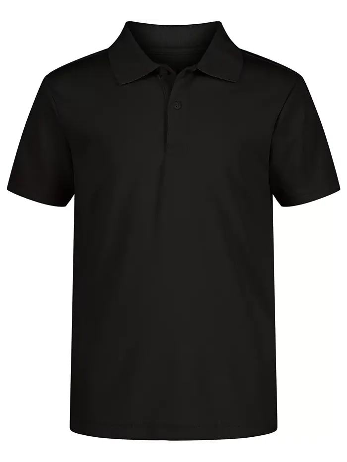 Хлопковая поло с эластичной тканью Husky Boys Performance Stretch Polo Nautica — черный