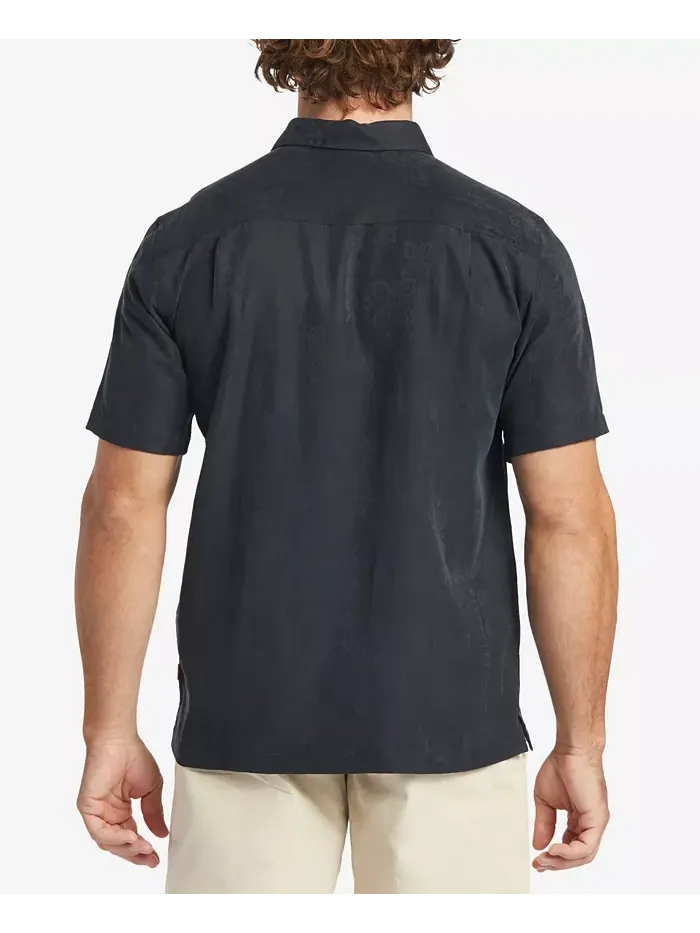 Quiksilver Мужская рубашка с короткими рукавами Manele Bay Quiksilver Waterman — изображение 2 из 4, черный