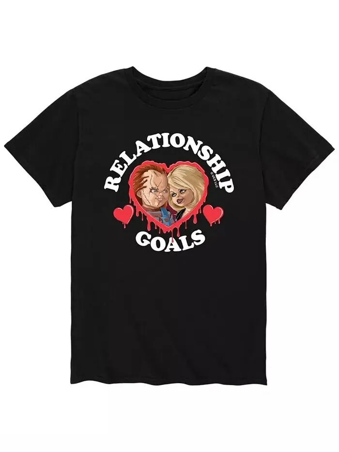 Мужская футболка Chucky Relationship Goals AIRWAVES — черный