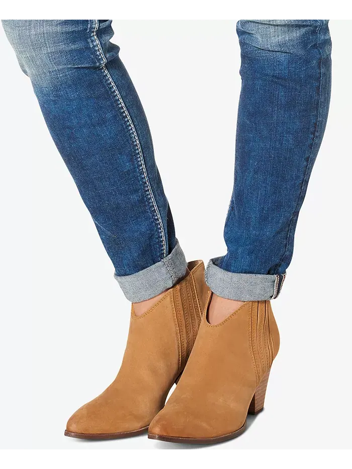 Джинсы Girlfriend Mid Rise с потертостями Silver Jeans Co. — изображение 4 из 6, синий