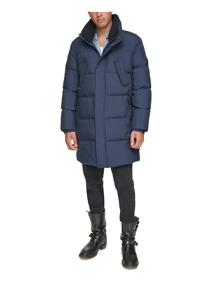 Мужская стеганая парка Valcour Duvet Marc New York — черный
