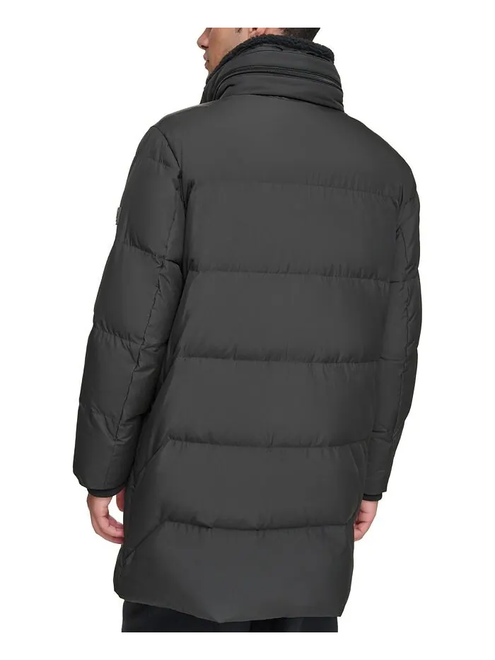 Мужская стеганая парка Valcour Duvet Marc New York — изображение 2 из 6, черный