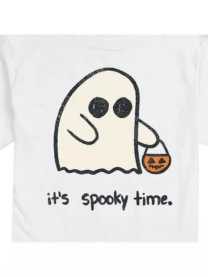 Hybrid Apparel Мужская футболка с короткими рукавами It's Spooky Time AIRWAVES — изображение 3 из 5, белый