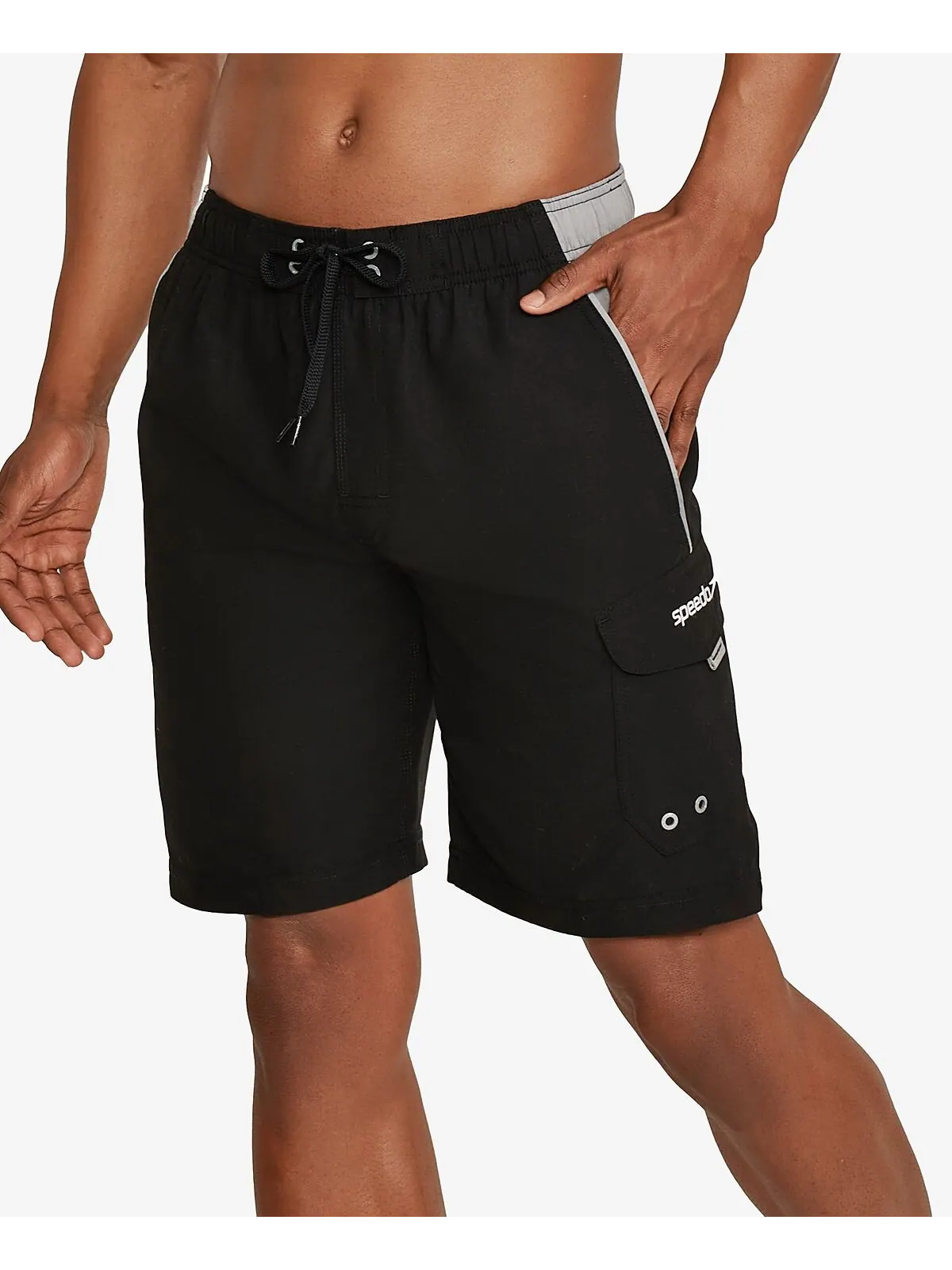 Мужские плавки marina sport vaporplus 9 дюймов Speedo — изображение 3 из 4, серый