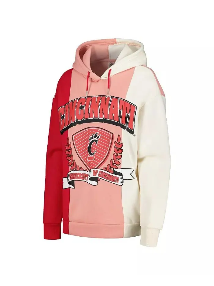 Женская красная толстовка с капюшоном Cincinnati Bearcats Hall of Fame Colorblock Gameday Couture — изображение 3 из 3