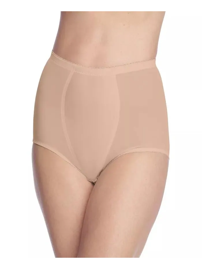 Женские трусы-брифы больших размеров, комплект из 2 штук Power Mesh Tummy Control Secret Solutions — бежевый
