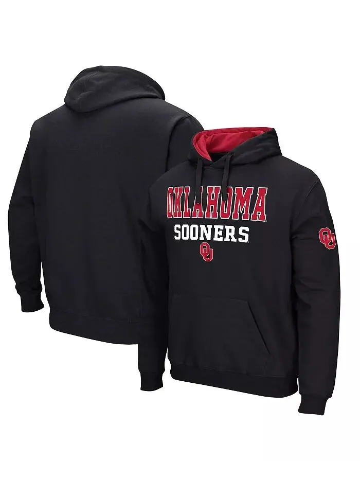 Мужская толстовка с капюшоном Oklahoma Sooners Sunrise Colosseum — черный