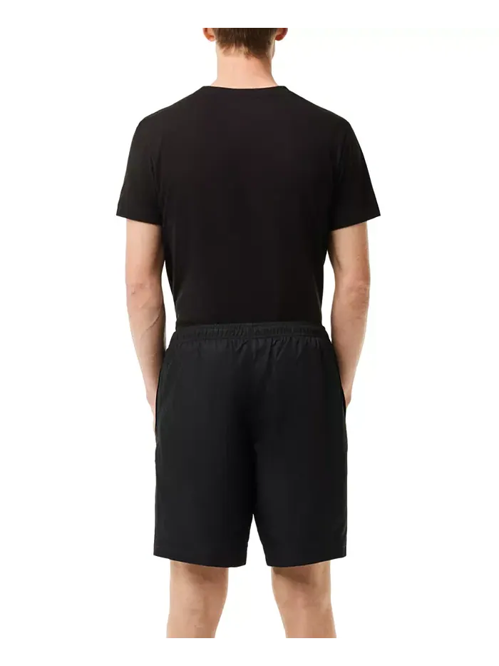 Шорты Lacoste, мужские спортивные, с принтом Diamante на манжете — изображение 2 из 3, черный