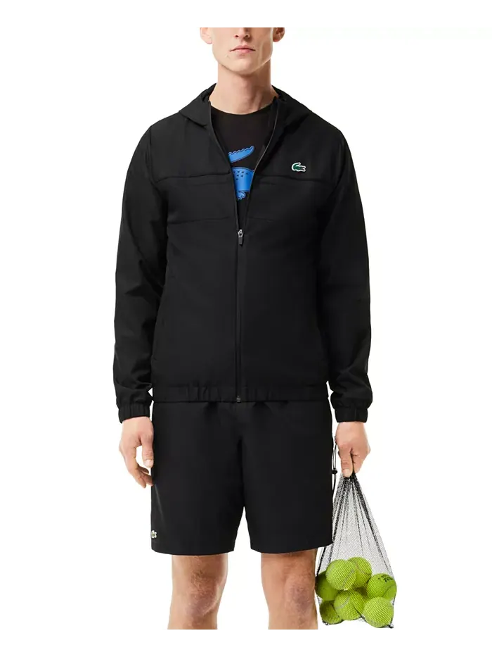Шорты Lacoste, мужские спортивные, с принтом Diamante на манжете — изображение 3 из 3, черный
