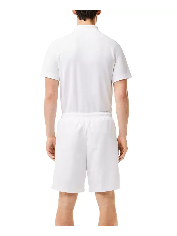 Спортивные шорты Lacoste, мужские, с принтом "Diamante" на манжете — изображение 2 из 7, белый