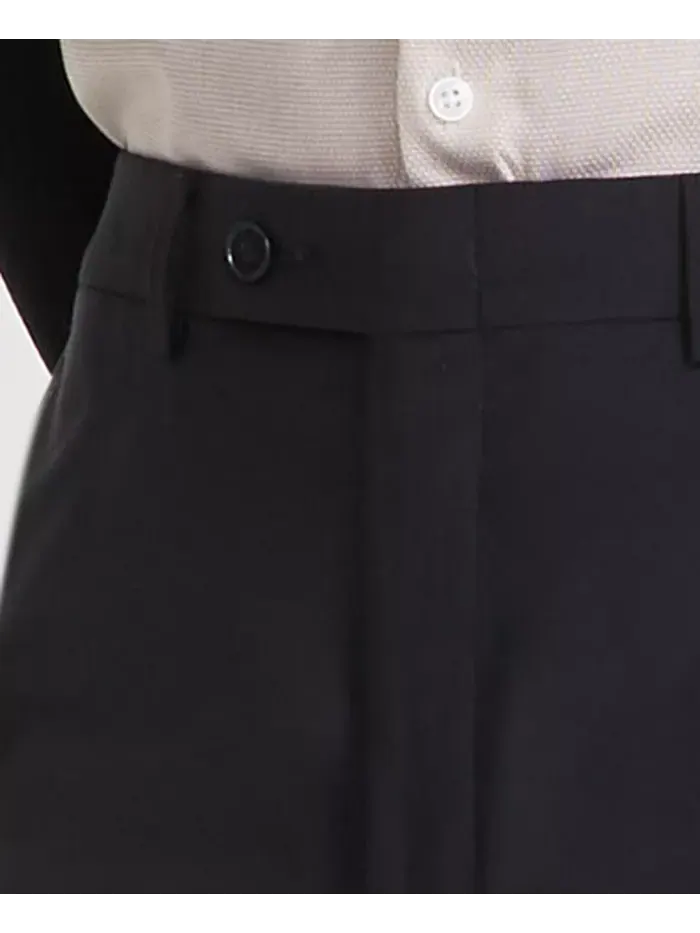 Мужские классические брюки Slim-Fit из шерстяной ткани с добавлением эластана Calvin Klein — изображение 5 из 7, черный