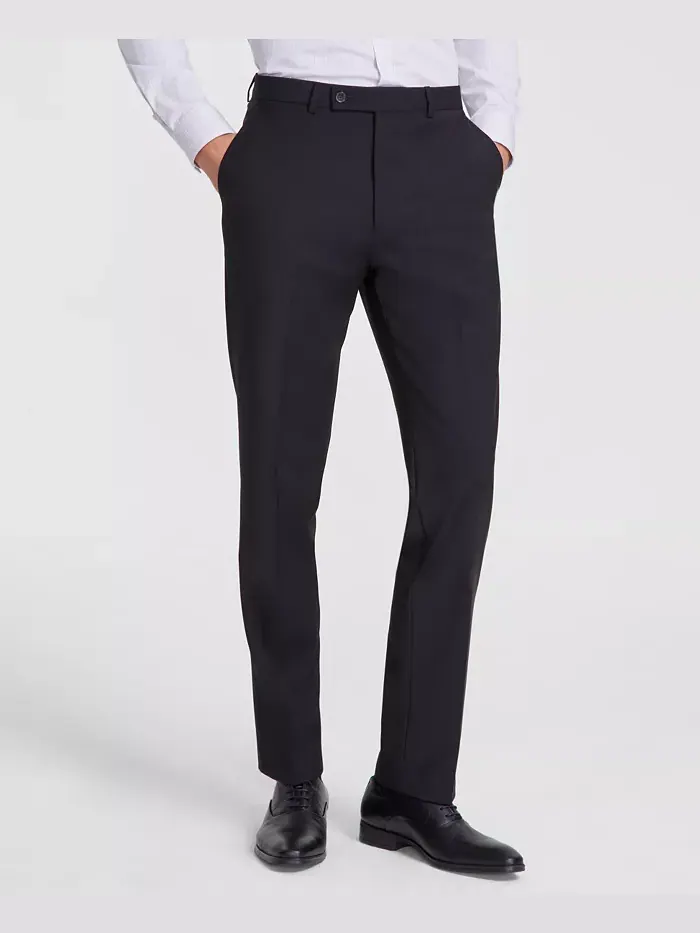 Мужские классические брюки Slim-Fit из шерстяной ткани с добавлением эластана Calvin Klein
