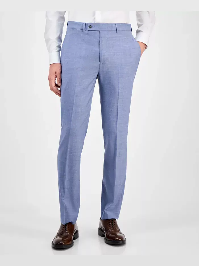 Мужские классические брюки Slim-Fit из шерстяной ткани с добавлением эластана Calvin Klein — изображение 3 из 7