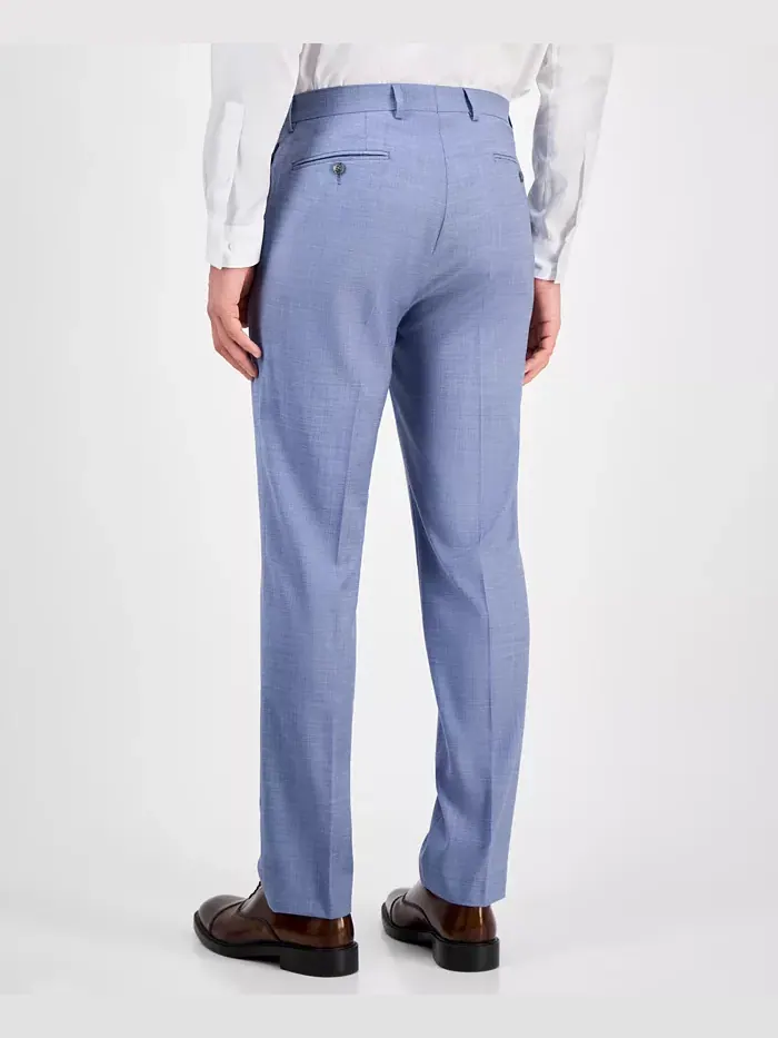 Мужские классические брюки Slim-Fit из шерстяной ткани с добавлением эластана Calvin Klein — изображение 4 из 7