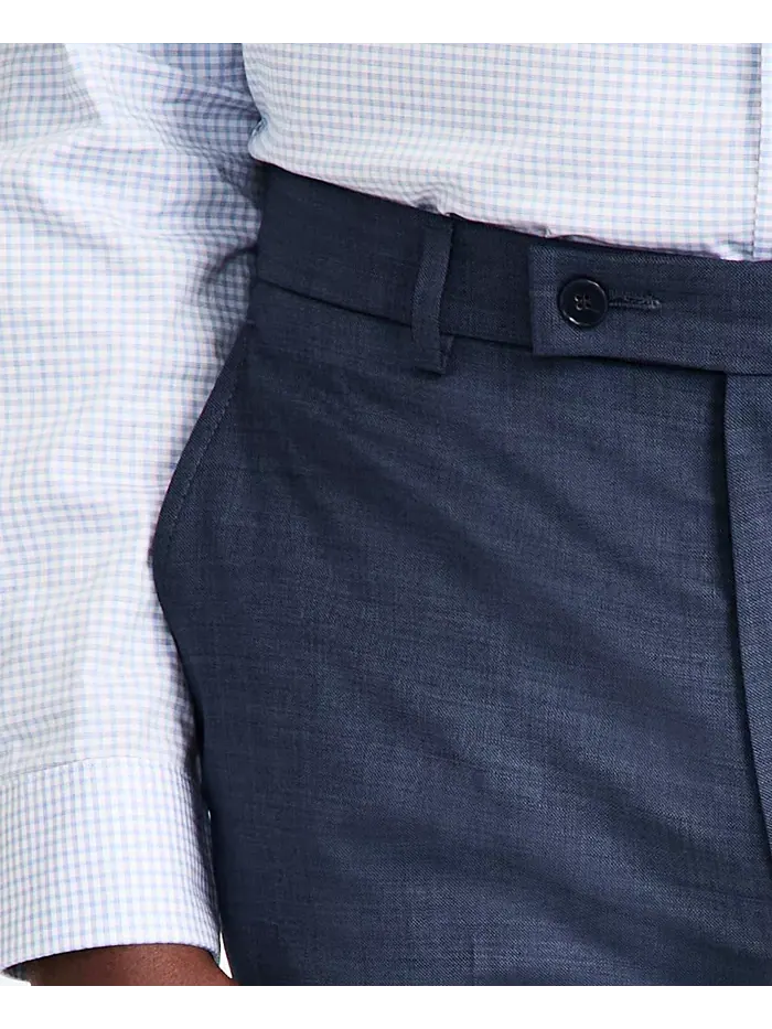 Мужские классические брюки Slim-Fit из шерстяной ткани с добавлением эластана Calvin Klein — изображение 5 из 7, синий