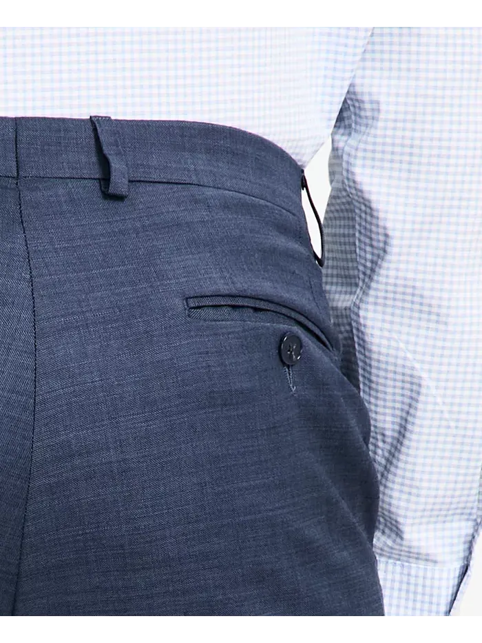 Мужские классические брюки Slim-Fit из шерстяной ткани с добавлением эластана Calvin Klein — изображение 6 из 7, синий
