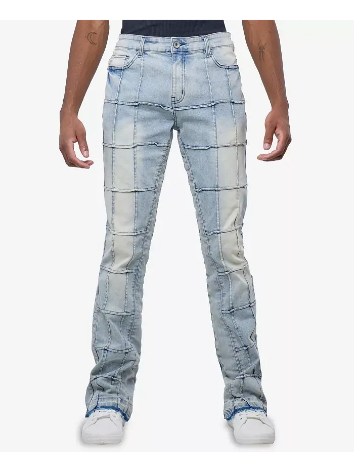 Мужские джинсы Box Panel Fashion Stacked Raw X — синий