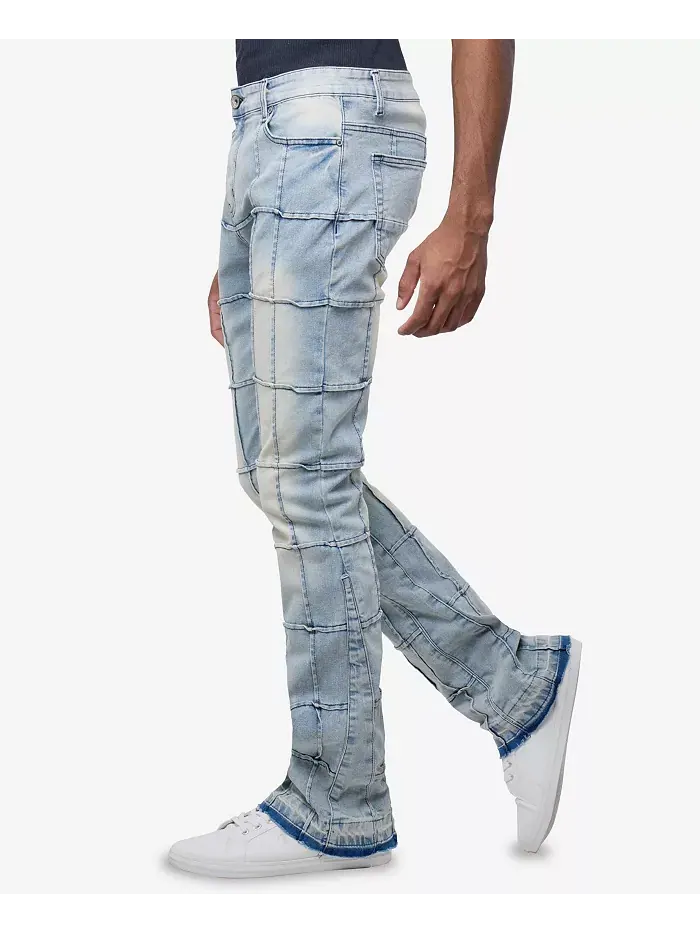 Мужские джинсы Box Panel Fashion Stacked Raw X — изображение 3 из 5, светлый синий