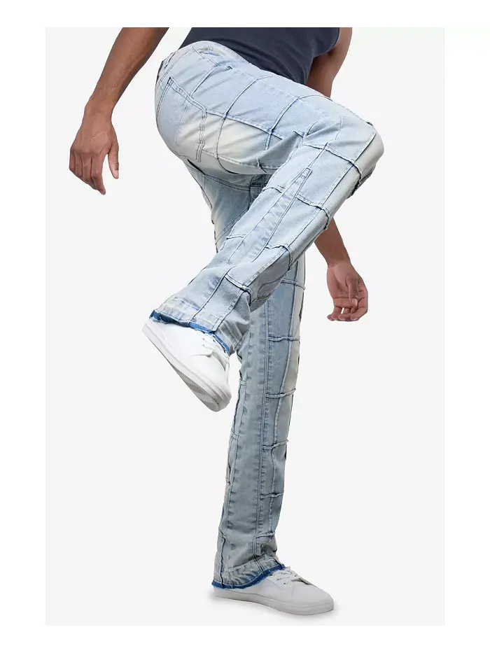 Мужские джинсы Box Panel Fashion Stacked Raw X — изображение 5 из 5, светлый синий