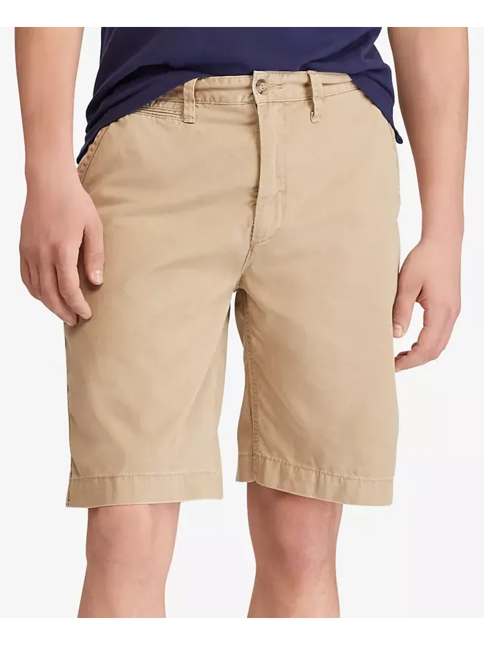 Мужские шорты Relaxed Fit Twill длиной 10 дюймов Polo Ralph Lauren — изображение 1 из 5, бежевый