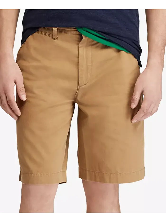 Мужские шорты Relaxed Fit Twill длиной 10 дюймов Polo Ralph Lauren — изображение 1 из 7, коричневый/бежевый