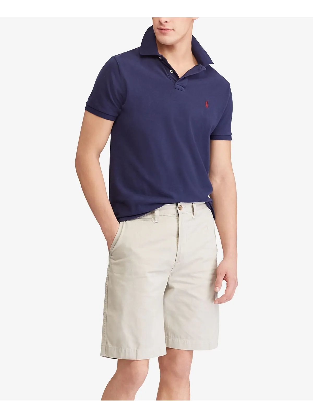 Мужские шорты из твила свободного кроя 10 дюймов Polo Ralph Lauren — изображение 4 из 4, серый