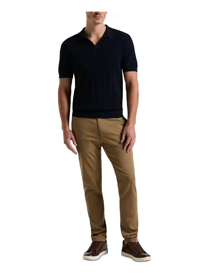 Мужская поло Johnny Collar в полоску Perry Ellis — изображение 4 из 4, сапфировый