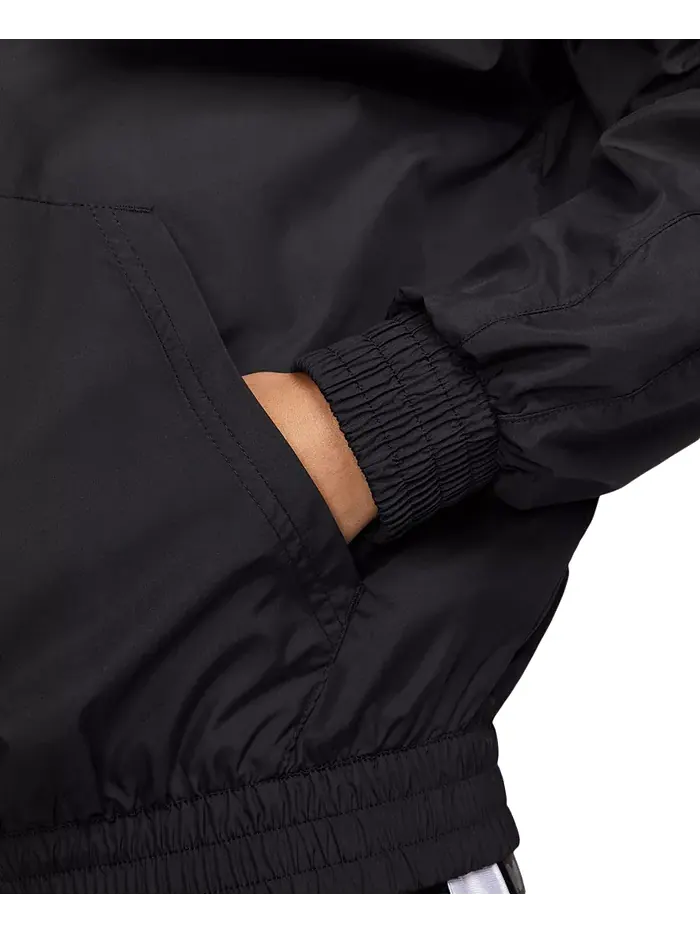 Спортивная куртка Nike Sportswear Classic Zip-Front Hooded — изображение 4 из 6, черный/белый