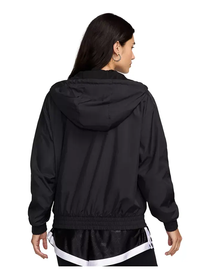 Спортивная куртка Nike Sportswear Classic Zip-Front Hooded — изображение 5 из 6, черный/белый