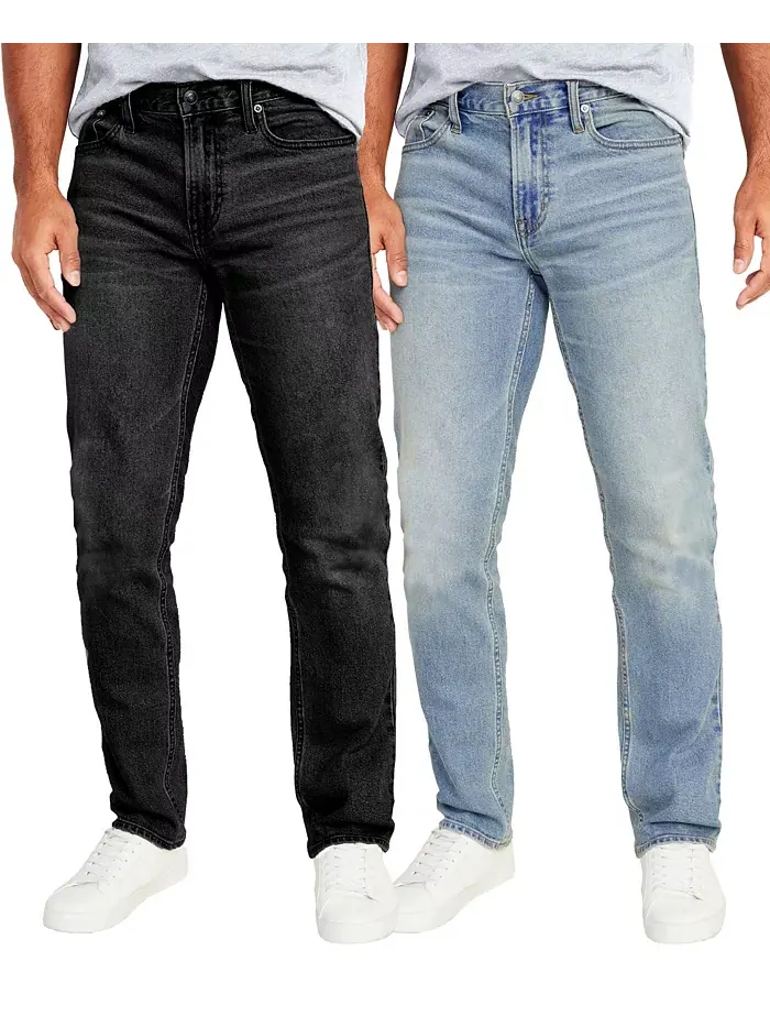 Мужские джинсы Flex Stretch Slim Straight, 2 шт Blu Rock — синий