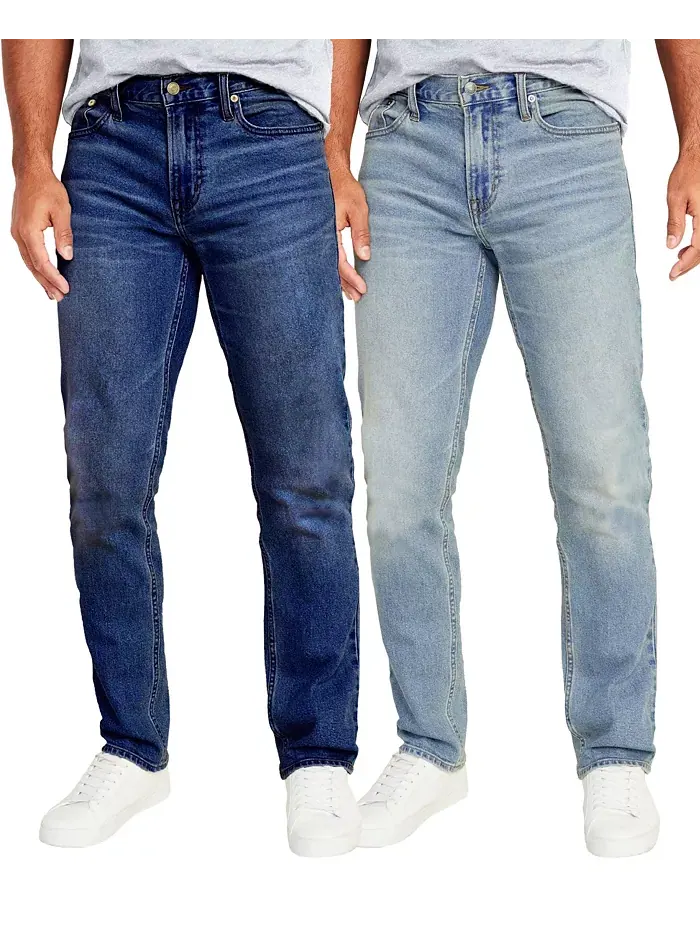 Мужские джинсы Flex Stretch Slim Straight, набор из 2 штук Blu Rock — изображение 1 из 12, синий