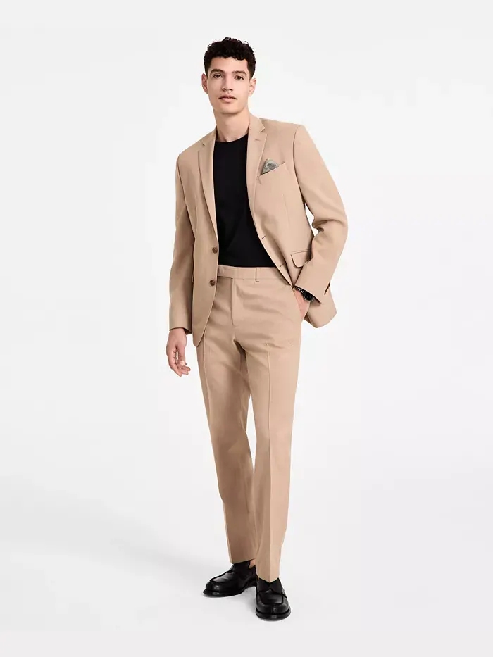Мужской костюм Slim-Fit Kenneth Cole Reaction — бежевый