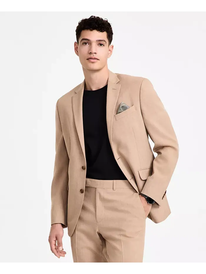Мужской костюм Slim-Fit Kenneth Cole Reaction — изображение 3 из 9, бежевый
