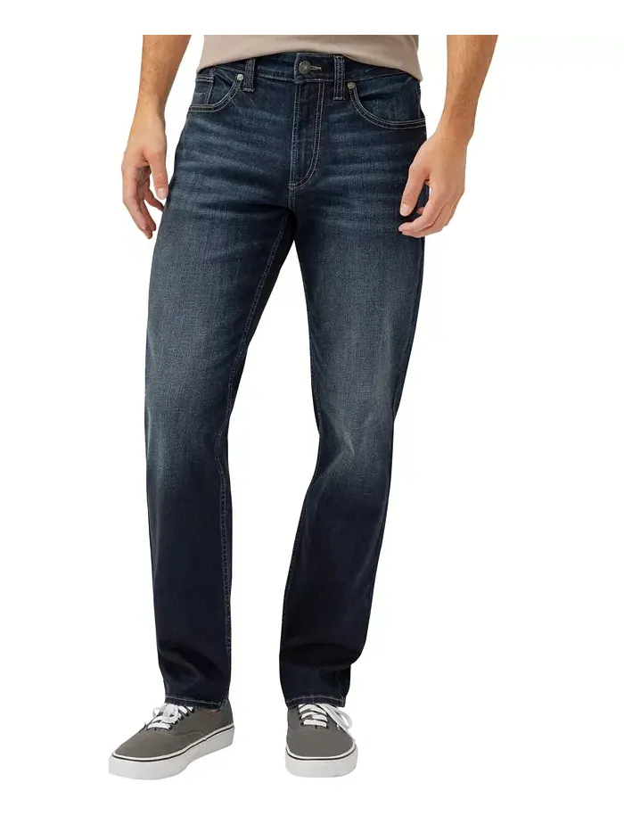 Мужские джинсы Eddie Classic Athletic Fit с зауженными штанинами Silver Jeans Co. — синий