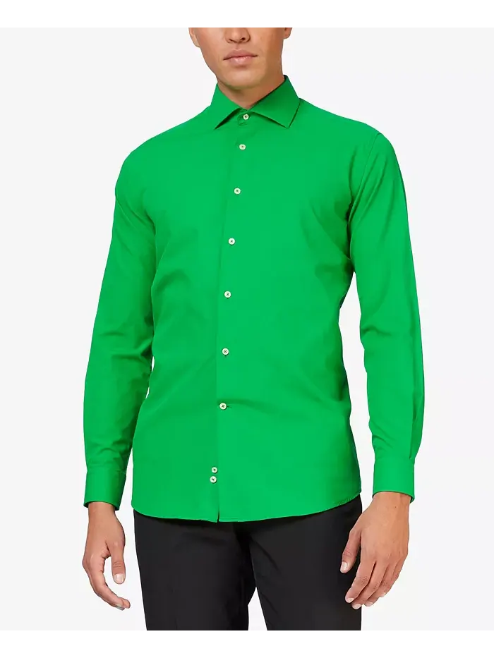 Мужская рубашка - длинный рукав Magic Mint Dress Shirt - пастельный мятно-зеленый - формальная — изображение 1 из 2