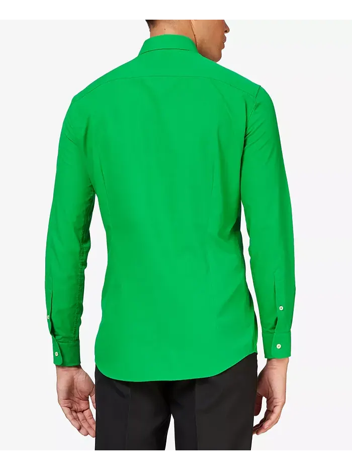 Мужская рубашка - длинный рукав Magic Mint Dress Shirt - пастельный мятно-зеленый - формальная — изображение 2 из 2