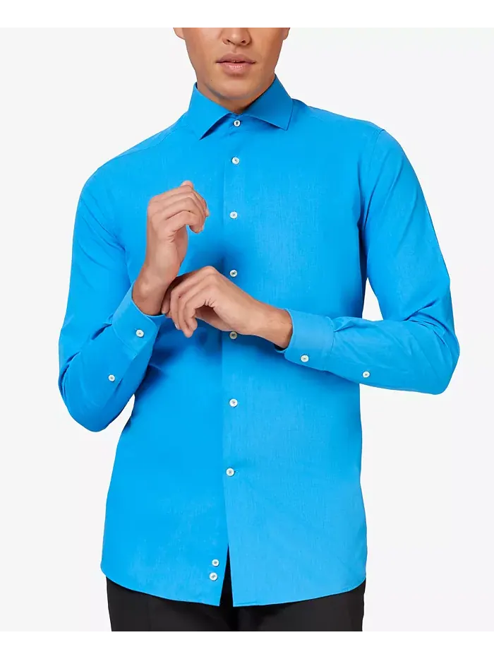 Мужская рубашка - длинный рукав Magic Mint Dress Shirt - пастельный мятно-зеленый - формальная — изображение 1 из 2