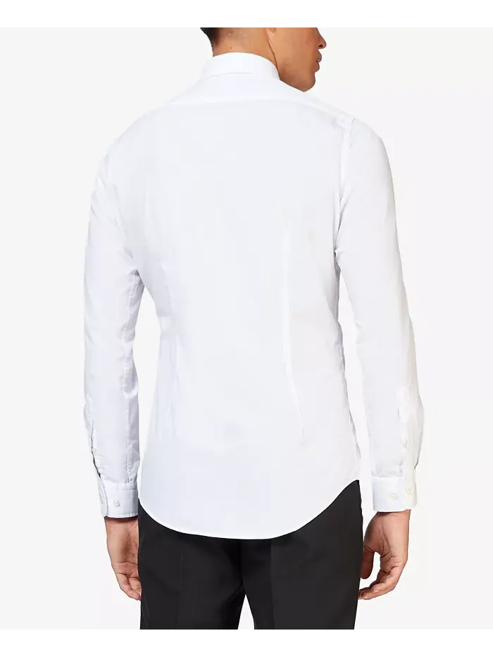 Мужская рубашка - длинный рукав Magic Mint Dress Shirt - пастельный мятно-зеленый - формальная — изображение 2 из 2, белый