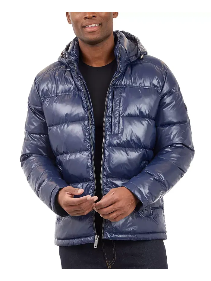 Мужская куртка Shine Puffer Michael Kors — изображение 1 из 1, синий