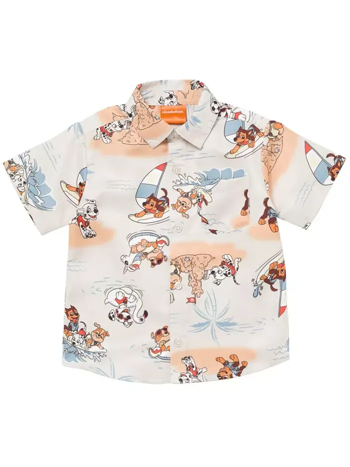 Семейная гавайская рубашка на пуговицах Matching Family Paw Patrol — коричневый
