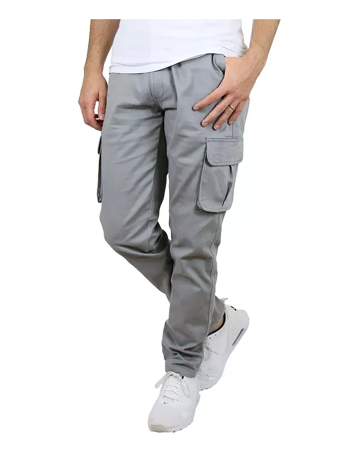Мужские эластичные карго-брюки Flex Stretch Blu Rock — серый