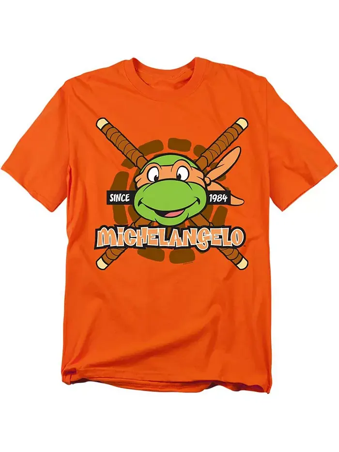 Футболка мужская TMNT Michelangelo Since 1984 Teenage Mutant Ninja Turtles — оранжевый
