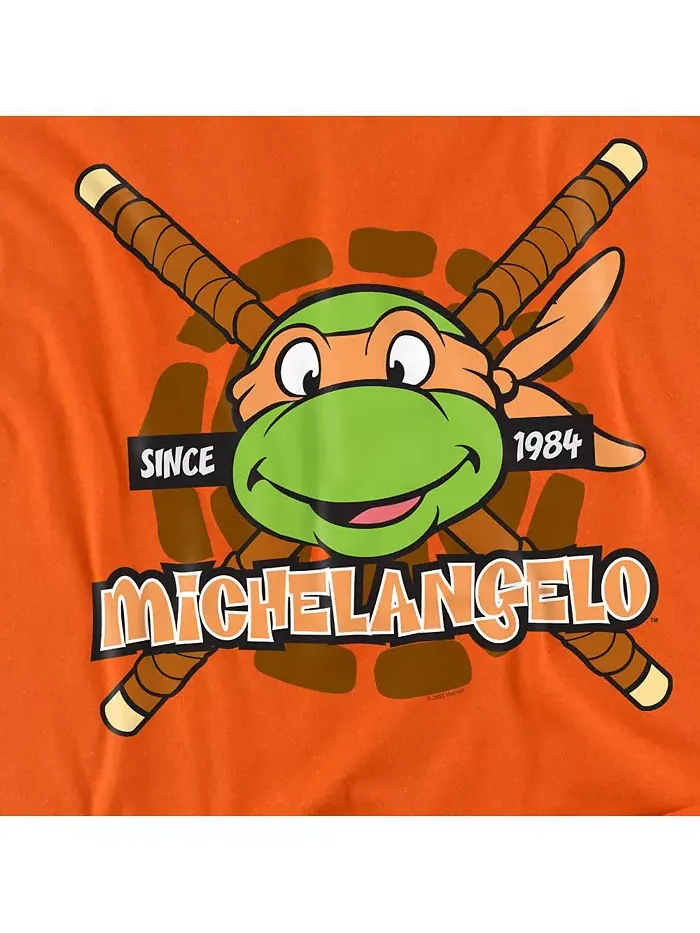 Футболка мужская TMNT Michelangelo Since 1984 Teenage Mutant Ninja Turtles — изображение 2 из 3, оранжевый