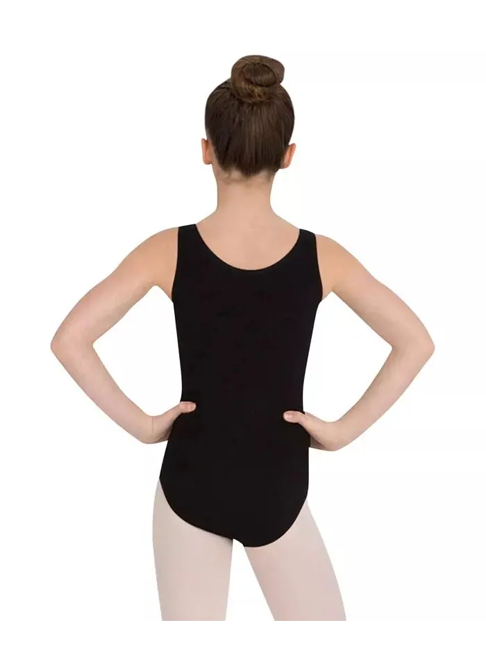 Купальник-майка с высоким воротом для девочек Capezio — изображение 2 из 7, черный