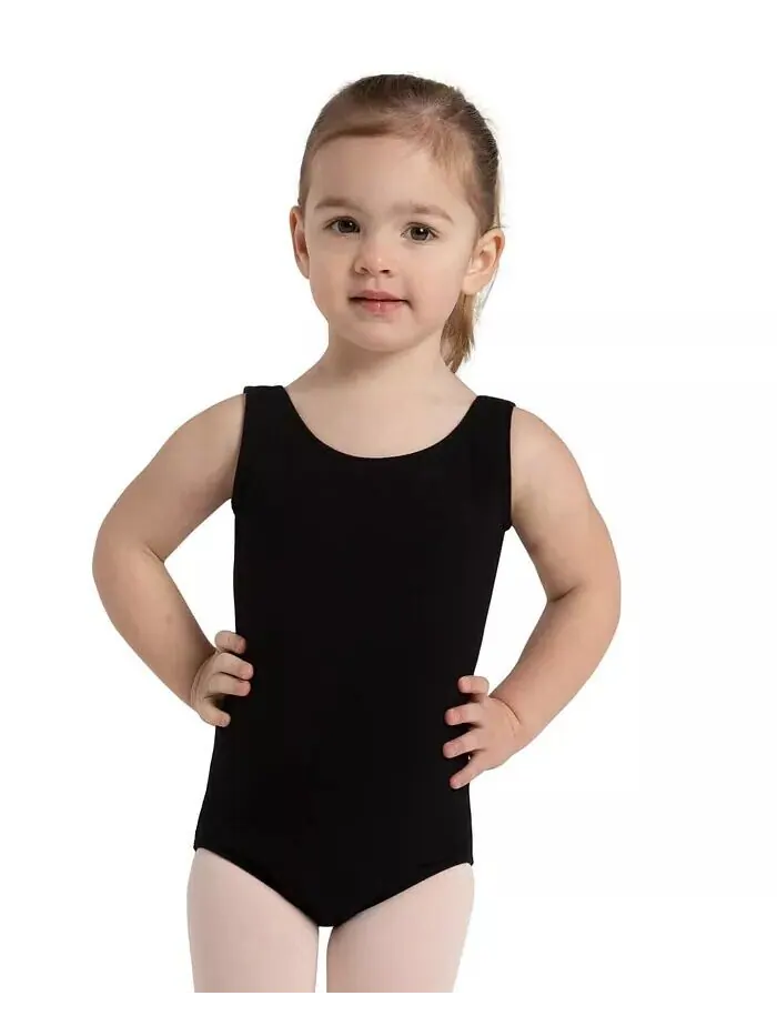 Купальник-майка с высоким воротом для девочек Capezio — изображение 7 из 7, черный