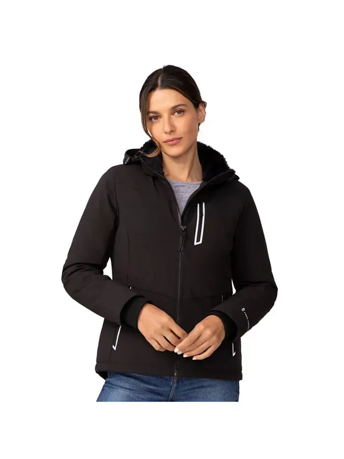 Женская куртка FreeCycle Thermo Super Softshell II Free Country — черный