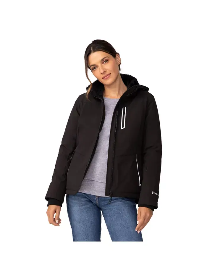 Женская куртка FreeCycle Thermo Super Softshell II Free Country — изображение 2 из 4, черный